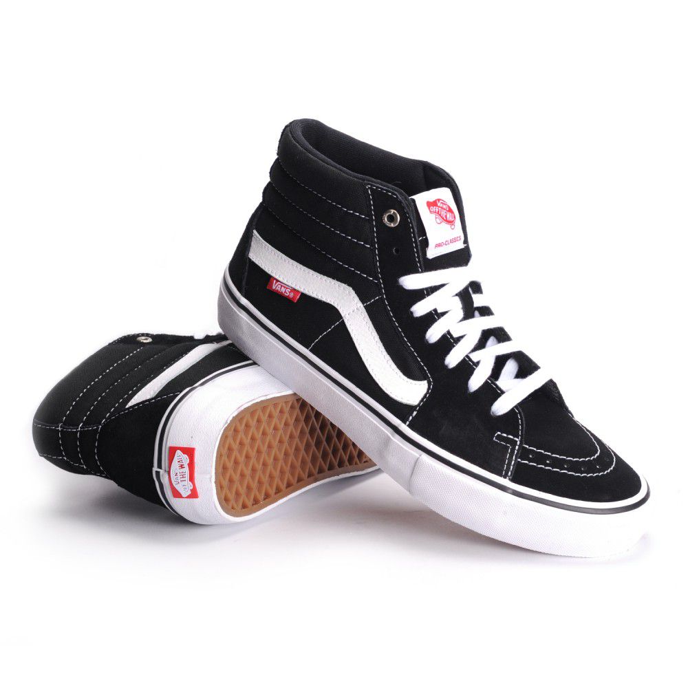 vans sk8 hi pro black and white