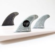 Ailerons de surf FCS 2 HS PC Carbon Medium  Tri Retail Fins