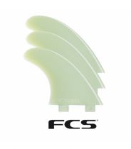 Ailerons de surf FCS M5 Natural Glass Flex tri Fin set