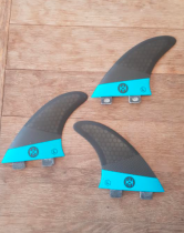 Ailerons de surf Koalition Core Comp Carbon FCS 1 Taille L