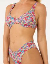 Bas de bikini culotte taille haute Las Flores