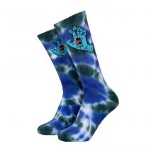 Chaussettes Santa Cruz Screaming Hand Tie Dye White Blue