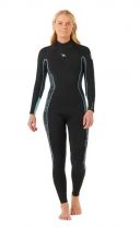 Combinaison femme Dawn Patrol 4/3 Zip dos imprimée