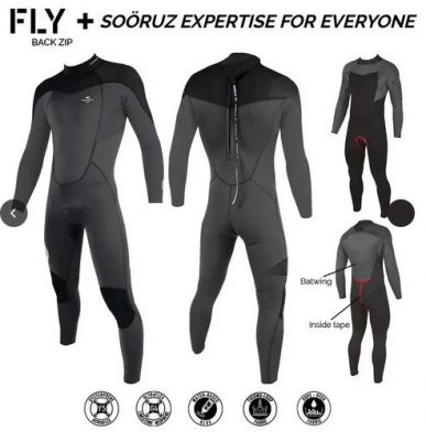 Combinaison Integrale Men 4/3 BZ FLY+ - Oysterprene Men - Grey