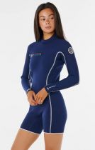 Combinaison Shorty Dawn Patrol Stephanie Gilmore à manches longues Zip Dos
