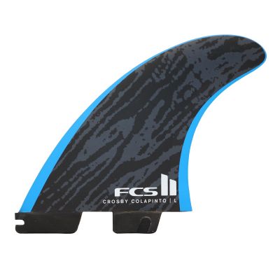 FCS II Crosby Colapinto PC Tri Fins Black Blue Large