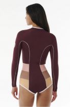 Femmes G-Bomb 2.0 1mm Front Zip Manches Longues Shorty Combinaison Néoprène