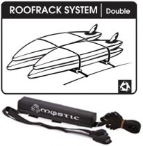 Galerie souple Mystic Roofrack Système Double black