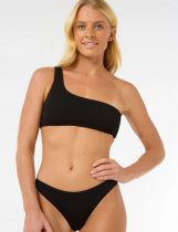 Haut de bikini Bandeau à une bretelle Custom Rib