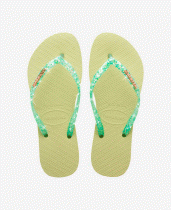 Havaianas slim glitter green garden