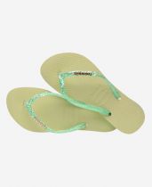 Havaianas slim glitter green garden