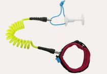 Leash de boadyboard Sniper Deluxe Biceps Coiled Black Lime