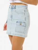 Mini jupe en jeans Las Dalias