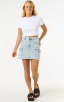 Mini jupe en jeans Las Dalias