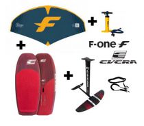 Pack WING EVERA foil Evera FL + Evera Blast Carbone Tech + F-ONE swing V2 + pompe + leash ceinture