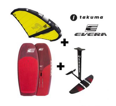 Pack WING EVERA foil Evera FL + Evera Blast Carbone Tech + takuma WR V3 5 m�