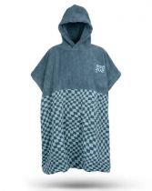 POncho Blurry Coton Blue
