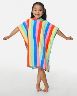 Poncho Surf Mixed Snap Fille