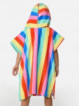 Poncho Surf Mixed Snap Fille