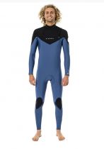 RIP CURL DAWN PATROL C/ZIP BLUE BLACK