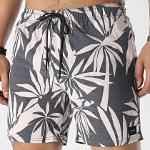 Short De Bain Party Pack Volley Gris Anthracite Chiné Beige Floral