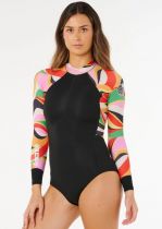 Shorty G-Bomb Tropical &agrave; manches longues zip dos