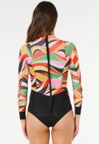 Shorty G-Bomb Tropical &agrave; manches longues zip dos