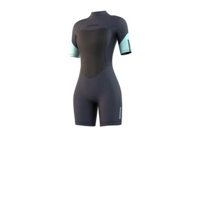 Shorty n�opr�ne Femme Mystic Brand 3/2mm Bzip Flatlock NIGHT BLUE