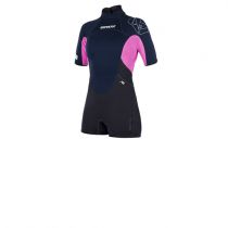 Shorty Néoprène femme Mystic Star 3/2 backzip Flatlock Navy