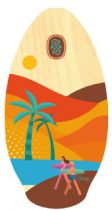 SKIM ONE WOOD 41 LANIKAI red orange