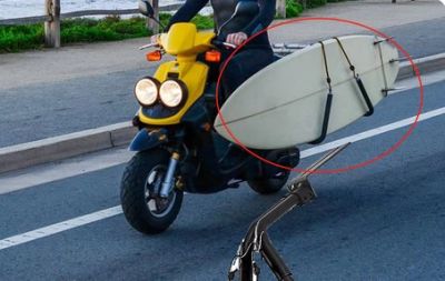SUPPORT ARRI�RE POUR SCOOTER FCS