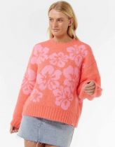 Sweat col rond Hibiscus Heat Jacquard 