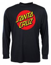 Tee Shirt ML Santa Cruz Classic Dot Black