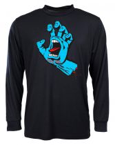 Tee Shirt ML Santa Cruz Screaming Hand Black