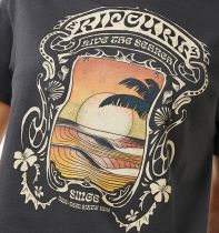 TEE SHIRT SEA SHELLS RELAXED BLACK WASHED
