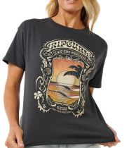 TEE SHIRT SEA SHELLS RELAXED BLACK WASHED