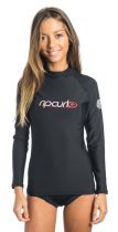 Top Lycra néoprène Femme Rip Curl WMNS.F/BOMB L/SL POLYPRO Black