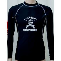 Top Lycra Surfpistol Black Manches longues