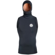 Top néoprène sans manches avec cagoule Rip Curl FBOMB POLYPRO HOOD VEST Black