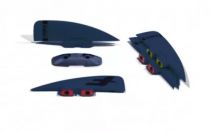 Unibox - Set 4 ailerons 35mm Slate
